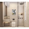 DZQUY - Letrero divertido para baño, diseño de girasol, decoración