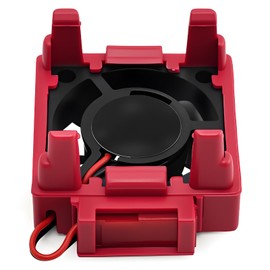 VXL-3s ESC Heat Sink Cooling Fan 28000RPM Brushless ESC Cooling Fan for RC Car Truck Boat 1/8 1/10 540 550 Motor Compatible with Traxxas Bandit Rustler Stampede Slash 2WD / 4X4 VXL （Red）