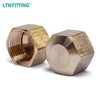 LTWFITTING 3/8-Inch Brass Compression Cap Stop Valve Cap,Brass Compression Fitting(Pack