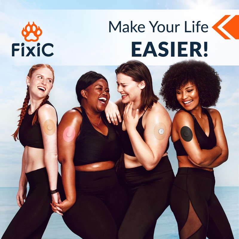Fixic Freestyle Adhesive Patches 25 PCS – Good for Libre