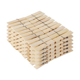 100PCS Wooden Sticky Note Clips, Handmade DIY Photo Clips, Vintage Clips, Craft Clothespins, Holiday Card Clips for Photos, Notes, Crafts