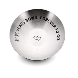 10th Anniversary Tin Gifts for Her Him Couples - 10 Year Anniversary Wedding Gifts for Wife Husband Romantic Ring Holder Jewelry Tray, Ten Year Anniverse Decorations Couple Gift Ideas for Women Men