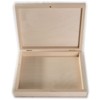 Rectangular Book Shaped Wooden Box with Lid & Bolt Closure