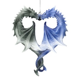Anne Stokes Collection: Christmas Tree Pendant Dragon Heart Fantasy & Gothic Christmas Decoration Ball Jewellery