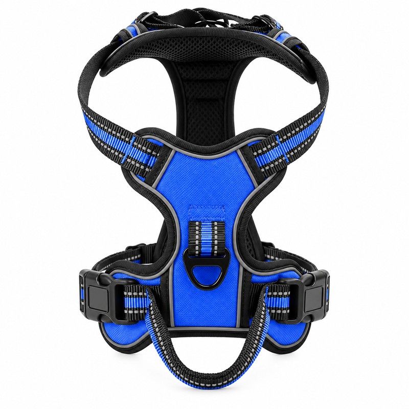 Adjustable Reflective Dog Harness for Daily Walks – Soft Breathable