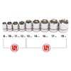 Ingersoll Rand 9 Piece Tech Solutions Metric Non-Slip Socket Set,