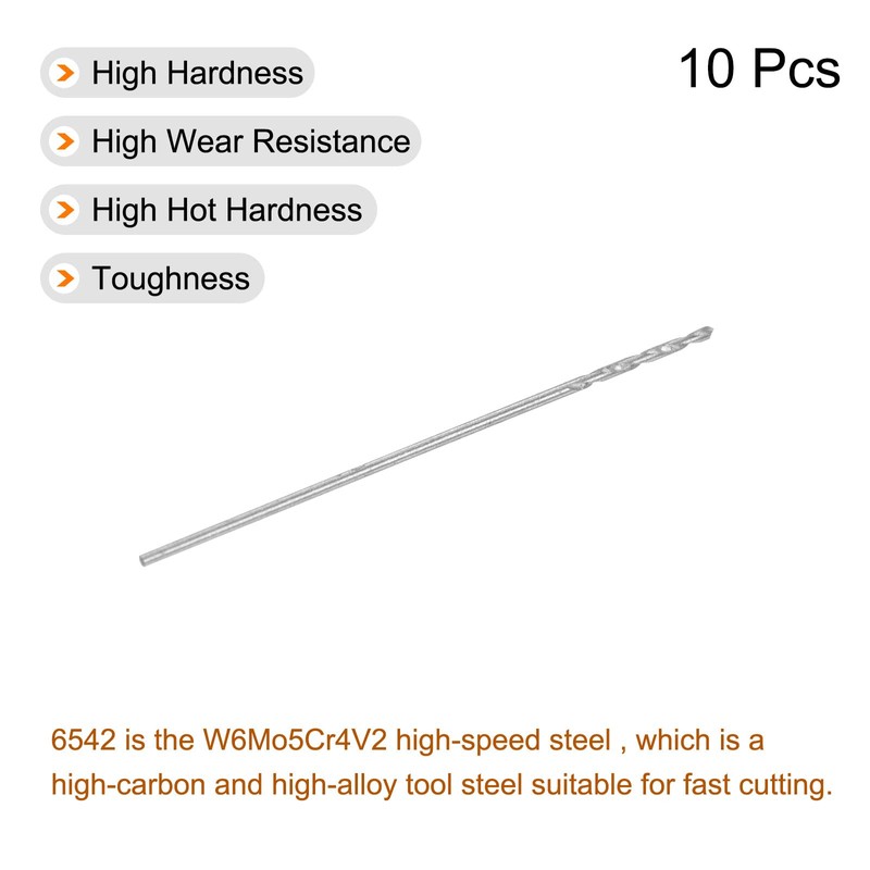 sourcing map Spiral Drill Bits Metal Micro Drill Bits HSS