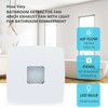 4inch Wall Mounted Fan, 55CFM Bathroom Exhaust Fan w/Check Valve,