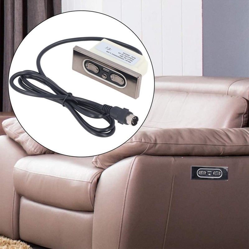 5 Button Electric Sofa Remote, ABS Material Power Recliner or