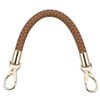 Nicerity PU Leather Braided Purse Strap 11.8inch Replacement Handle Short