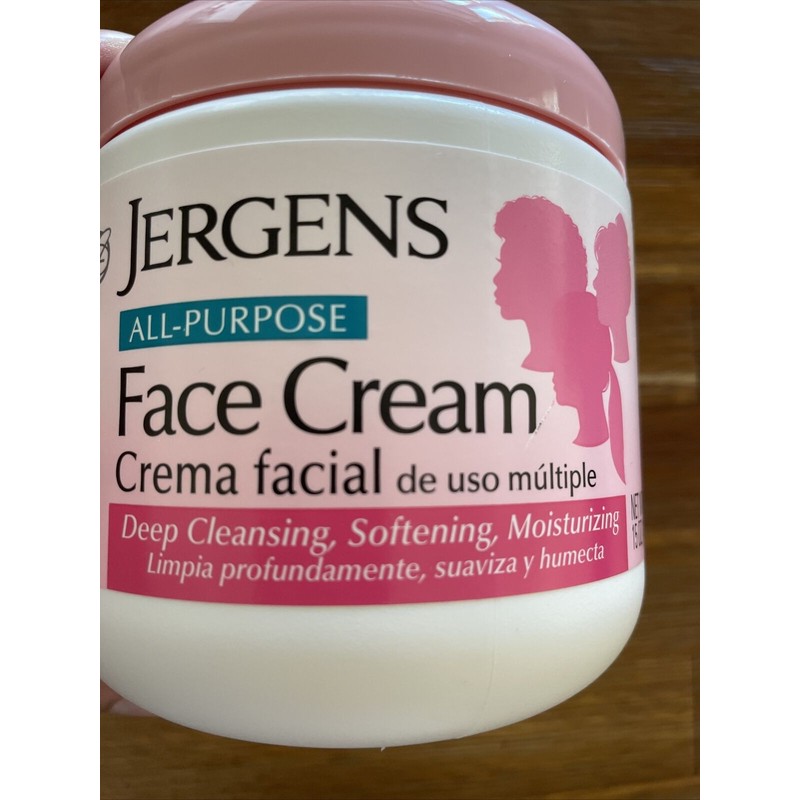 Jergens All Purpose Face Cream Moisturizer Lotion, 15oz Crema Facial