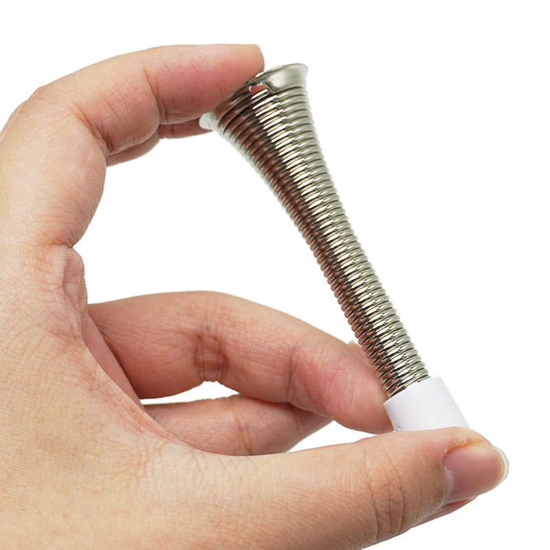 6 Pcs Wall Mounted Chrome Spring Door Stop Sprung Stopper