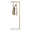 ZHBHYZ Gold clothing rack with Marble Base,Modern clothes racks for