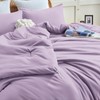 CozyLux Lavender Purple Comforter Set Queen Size, 3 Pieces Solid