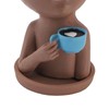Resin Face Plant Pot Creative Cute Small Drinking Coffee Succulent