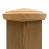 3.5" x 3.5" Wood ONE-Piece Slip Over Post Cap -