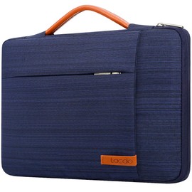 Lacdo 360° Protective Laptop Sleeve Case for 15 inch New MacBook Air M4 A3241 2025, M3 A3114, M2 A2941 2024-2023, 15 inch MacBook Pro A1990 A1707, Dell XPS 15 Plus Computer Bag, Water-Resistant, Blue