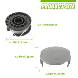 EPLZON F016800569/F016800385 Replacement Spool, Length 4 m Diameter 1.6 mm Grass Trimmer Spool for Bosch EasyGrassCut Cordless Grass Trimmer 23/26/18/18-230/18-260/18-26 and Spool Cover F016F0 5320(3