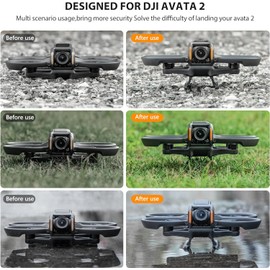 GAEKOL Avata 2 Landing Gear for DJI Avata 2 Drone Accessories, Foldable Extended Landing Legs Tripod for DJI AVATA 2 Drone Protector