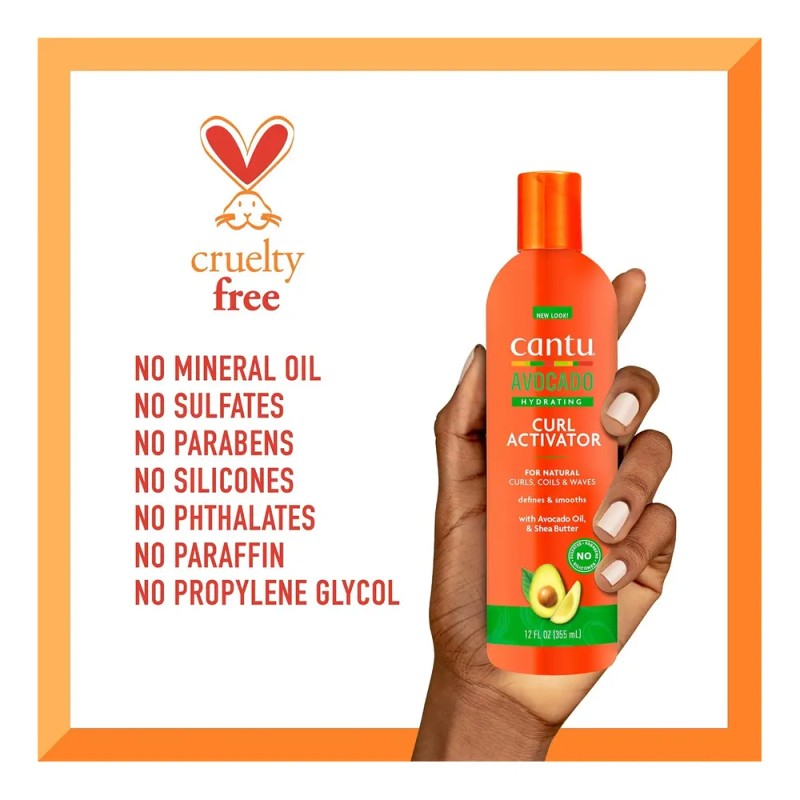 Crema Activadora De Rizos Con Aguacate Cantu Hidratante