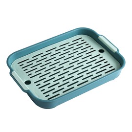 Rabbit Cat Litter Tray, Pet Toilet Bed Linen, Urine Pan, Rabbit Cage Toilet, Tray for Baby, Rabbit, Guinea Pigs, Chinchillas, Ferrets (Green, L)