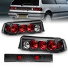 AmeriLite 3 Door Taillights 3 Pcs Black for Honda Civic