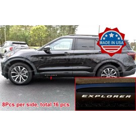 Made in USA - Trims Express 2020-2025 Ford Explorer Body Side Insert Trim Molding Letter Accent Sticker Door