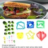 6PCS Sandwich Cutters 12PCS Cookie Vegetable Fruit Cutter Shapes Set