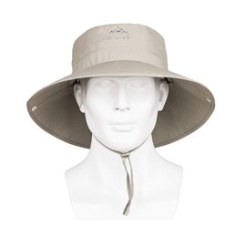 Wide Brim Sun Hat - UV Protection Fishing Hat, Waterproof Boonie Bucket Hat, Outdoor Hiking Safari Summer Hat for Men/Women Dark Grey