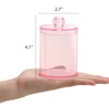Tbestmax 2 Pack Qtip Holder Bathroom Jars Canisters for Cotton