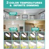 HK Ceiling Fan with Light and Remote,20 Inch, 5 Speeds