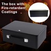 IUZIT Fireproof Document Box with Key Lock, Fire Resistant Safe