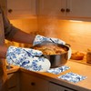 Heat Resistant Pot Holders and Oven Mitts,Retro Birds Extra Long