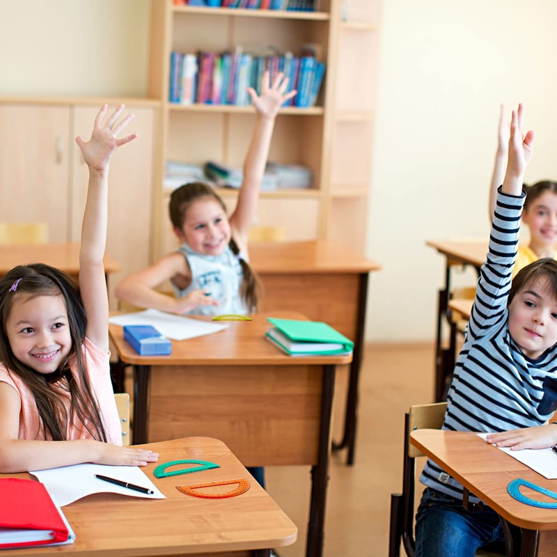 100 Pieces Math Bulk Plastic Protractors 180 Degrees 6 Inch