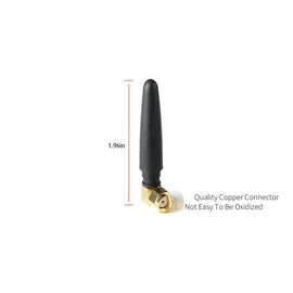 FPV - Antena WiFi pequeña de 2.4 GHz, módulo inalámbrico omnidireccional, antena de pulgar mmdvm, antena de router de red RP SMA macho TX RX Mini RHCP Racing Drone Antena para multicopter WiFi Adaptador USB - Paquete de 4