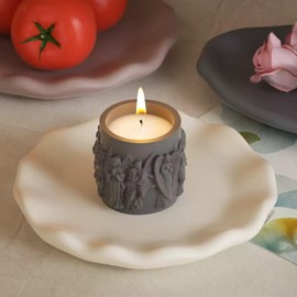2PCS Large Irregular Silicone Resin Tray Mold,Round Oval Coasters Epoxy Resin Casting Mould for DIY Candy Jewerly Storage Candle Holder