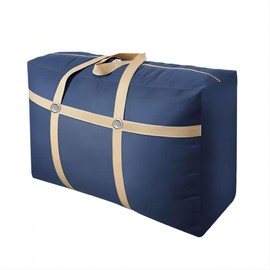 AURMOO Storage Bag, 180 L Clothes Storage Box, Clothes Storage Organiser, Organiser Bag, Storage Bag (L100 x W 30 x H 60 cm, Blue, Pack of 2)