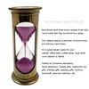 Meridian Nauticals- Vintage Solid Brass sand timer brown antique finish