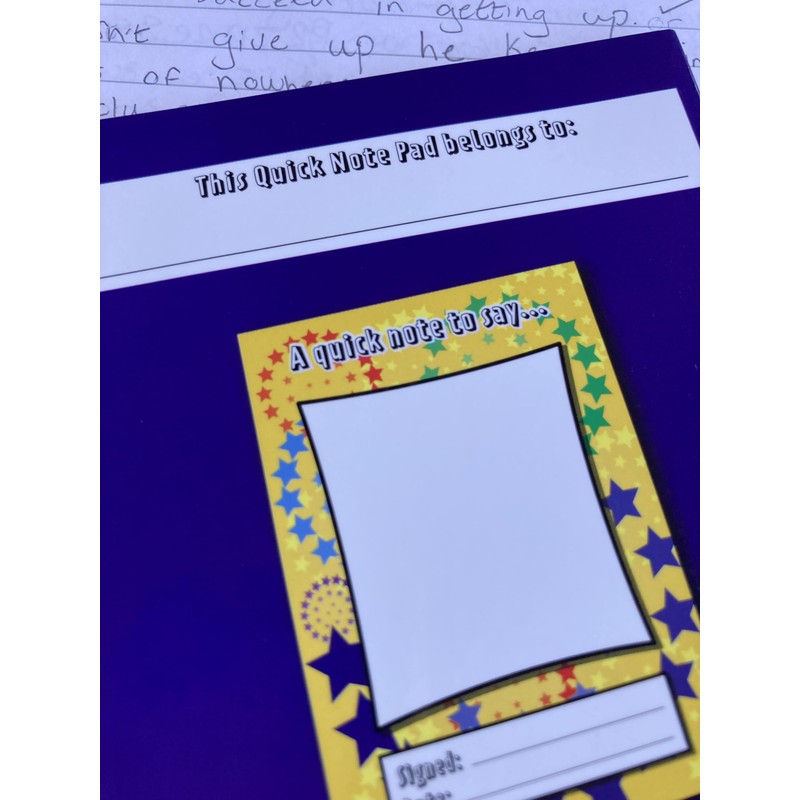 SuperStickers Reward Praise A6 Note Pad for Teachers - 'A