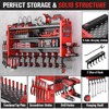 Heavy Duty Power Tool Organizer Wall Mount with Charging Station,