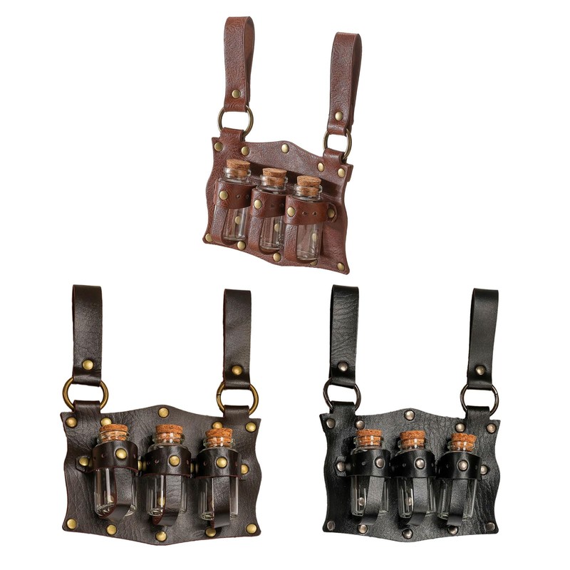 Haiki Medieval Potion Holder Cork Potion Bottle Cosplay Accessories Historical