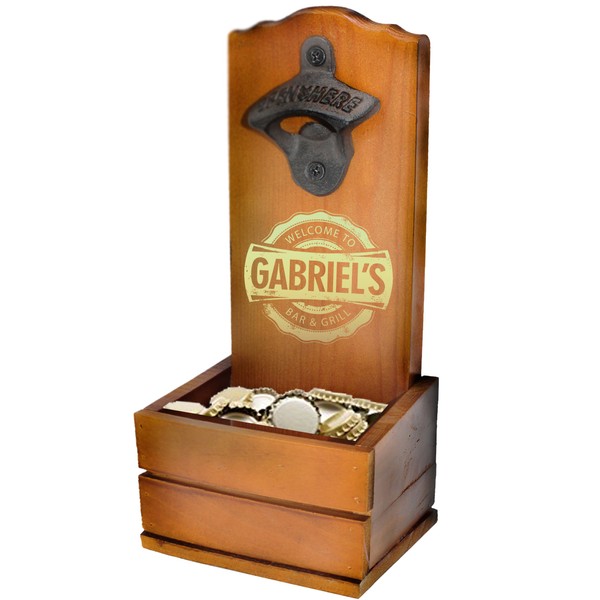 My Personal Memories Custom Engraved Wood Wall Mounted Beer Soda