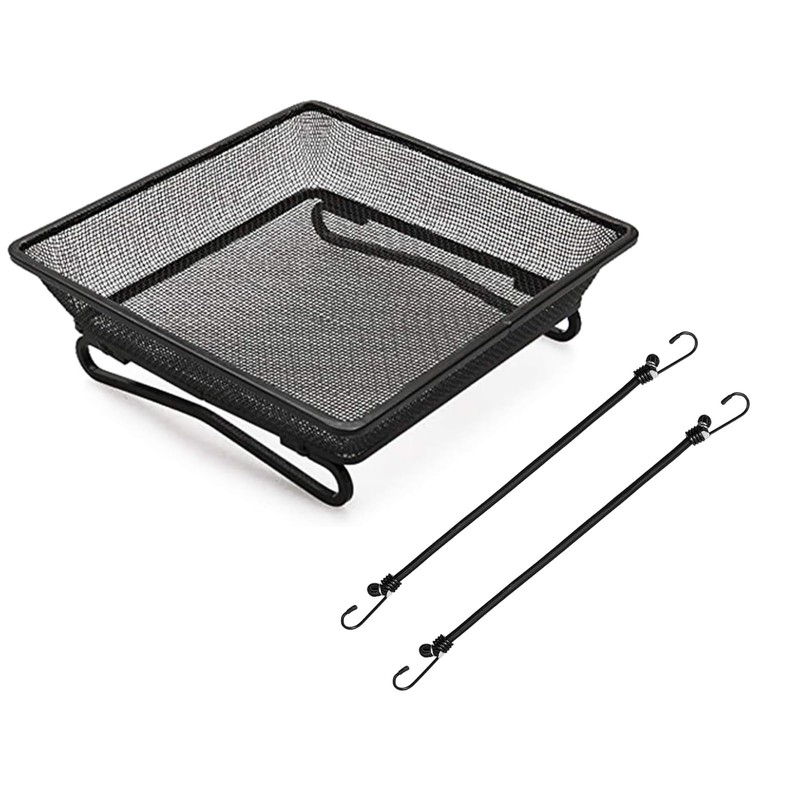 2 Pack 8" x 8" Railing Bird Feeder Tray for