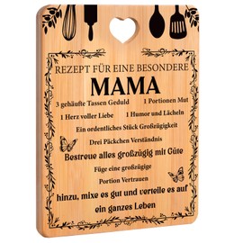 Mum Gift - Bamboo Chopping Board, Gift Ideas for Mum, Birthday Gifts for Mum from Daughter/Son, Gifts for Mum "Recipe for a Special Mum"