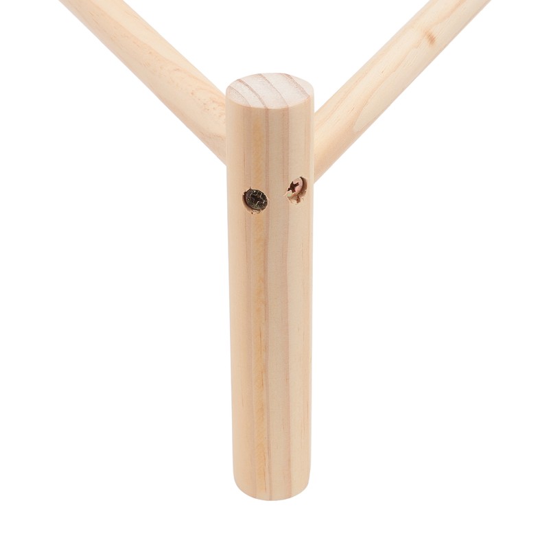 Chicken Perch Stable Triangular Wooden Chick Training Perch Toy Interactive