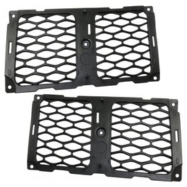 For Jeep Grand Cherokee 2017 18 19 20 2021 Grille Insert Driver and Passenger Side Pair SRT/Trackhawk | Honeycomb Mesh | Textured Black Shell and Insert | CH1212105, CH1213105 | 68264287AA, 68264285AA