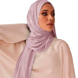 ANKOMINA Women Soft Cotton Muslim Jersey Hijab Head Wrap Scarves Fashion Long Scarf Shawls