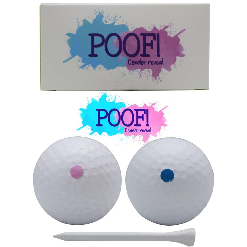 Gender Reveal Golf Balls Exploding Full Powder Backyard 1 Pink