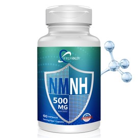 FYLFRKUY New NMNH 500mg Per Serving (Dihydronicotinamide Mononucleotide), NAD 𝐒𝐮𝐩𝐩𝐥𝐞𝐦𝐞𝐧𝐭𝐬 Pure Organic, More Effective Than NMN for Anti-Aging, Energy, Immunity, Focus - 60 Count