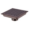 Orhemus Square Shower Floor Drain with Removable Cover Grid Grate